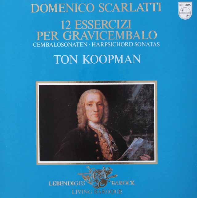 コープマンのスカルラッティ/チェンバロソナタ集　蘭PHILIPS　3040　LP レコード