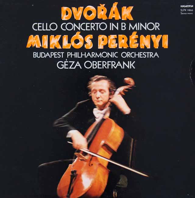 ペレーニ&オブレフランクのドヴォルザーク/チェロ協奏曲　ハンガリーHUNGAROTON　3040　LP レコード