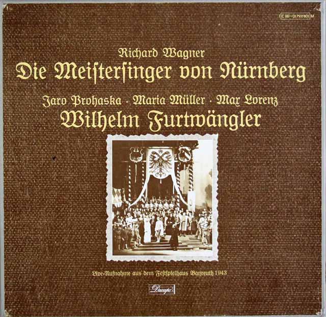 フルトヴェングラーのワーグナー/「ニュルンベルクのマイスタージンガー」　独Dacapo（EMI）　3417　LP レコード