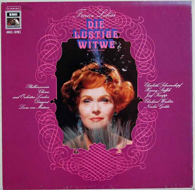 マタチッチのレハール/「メリー・ウィドウ」全曲　独EMI　3040　LP レコード