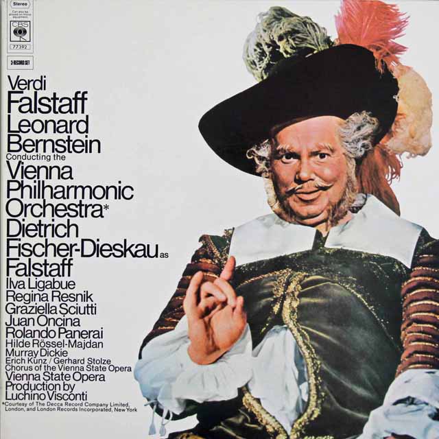 バーンスタインのヴェルディ/「ファルスタッフ」　英CBS　3896　LP レコード