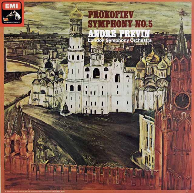 【オリジナル盤】　プレヴィンのプロコフィエフ/交響曲第5番　英EMI　3041　LP レコード