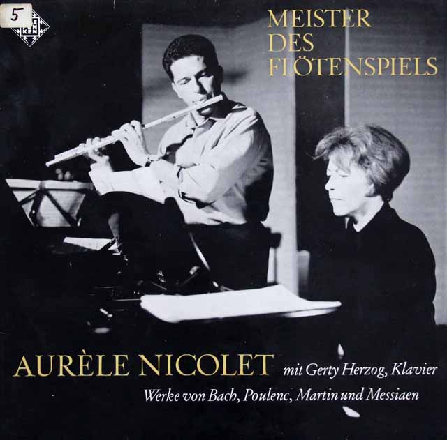 ニコレのフルート作品集　バッハ/フルートソナタ（BWV1032）ほか　独TELEFUNKEN　3896　LP レコード