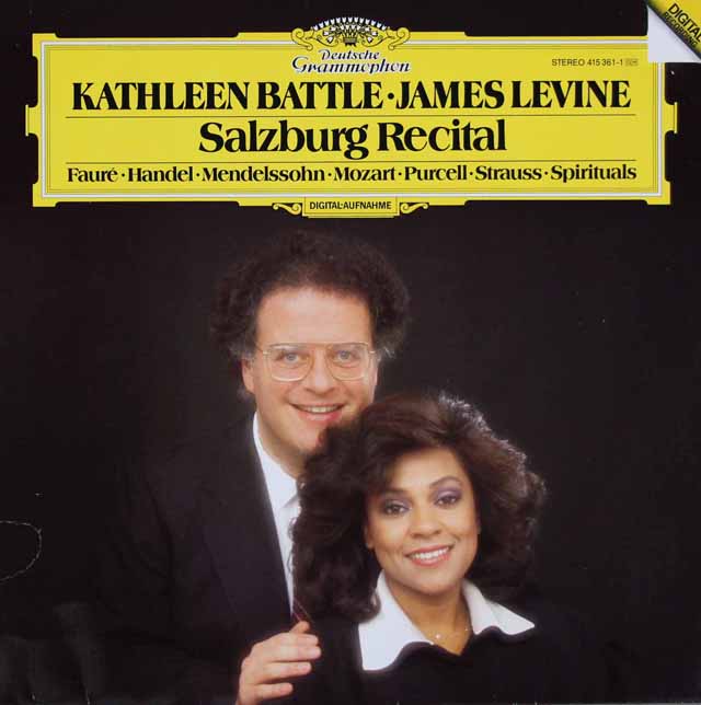 バトル、レヴァインのザルツブルク・リサイタル　独DGG　3419　LP レコード
