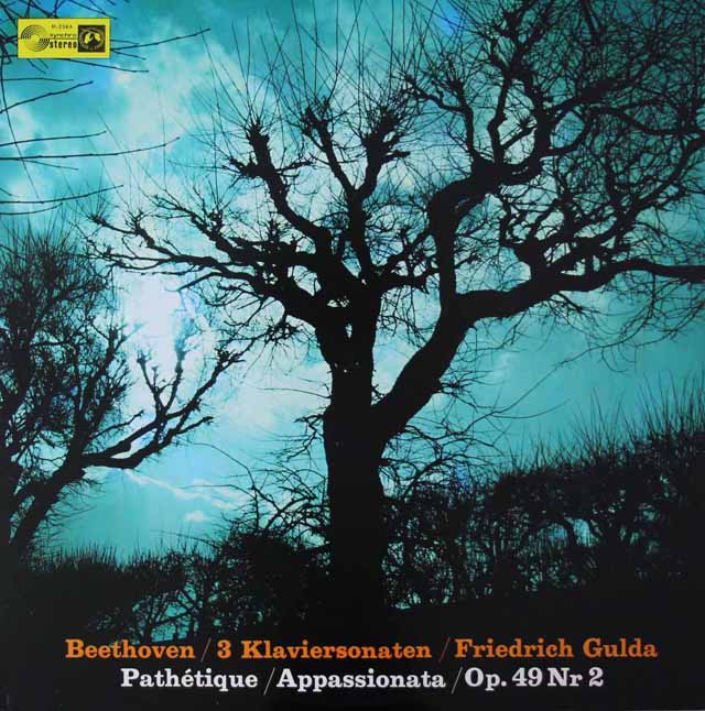 グルダのベートーヴェン/ピアノソナタ「悲愴」「熱情」ほか　独Concert Hall　3419　LP レコード