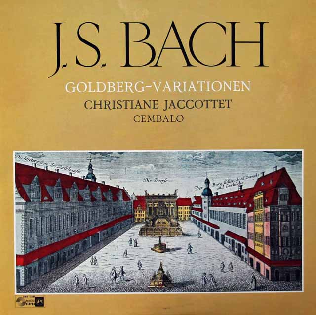 ジャコッテのバッハ/ゴルトベルク変奏曲　独Concert Hall　3419　LP レコード