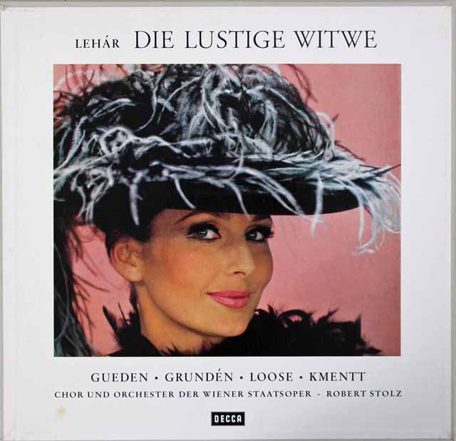 シュトルツのレハール/「メリー・ウィドウ」全曲　独DECCA　3042　LP レコード