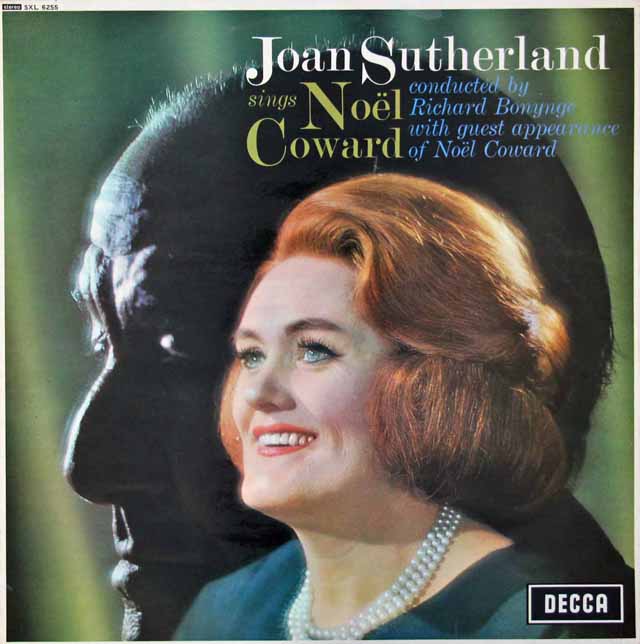 サザーランド、ボニングのノエル・カワード作品集　英DECCA　3420　LP レコード