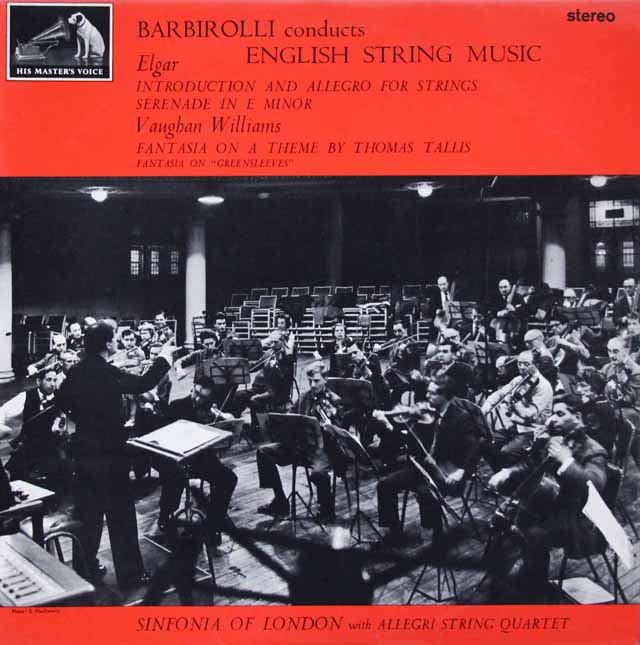 【オリジナル盤】　バルビローリのイギリス弦楽音楽集　英EMI　3042　LP レコード