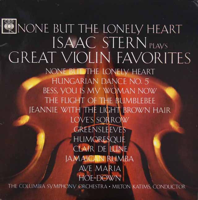 アイザック・スターンのヴァイオリン名曲集　英CBS　3419　LP レコード