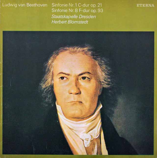 ブロムシュテットのベートーヴェン/交響曲第1&8番　独ETERNA　3042　LP レコード