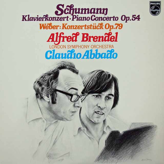 ブレンデル、アバドのシューマン/ピアノ協奏曲ほか　蘭PHILIPS　3419　LP レコード
