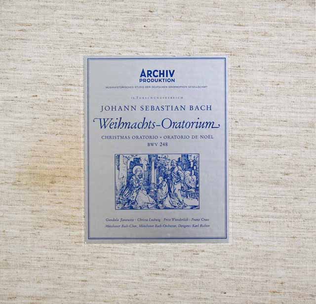 リヒターのバッハ/クリスマス・オラトリオ　　独ARCHIV　3043　LP レコード