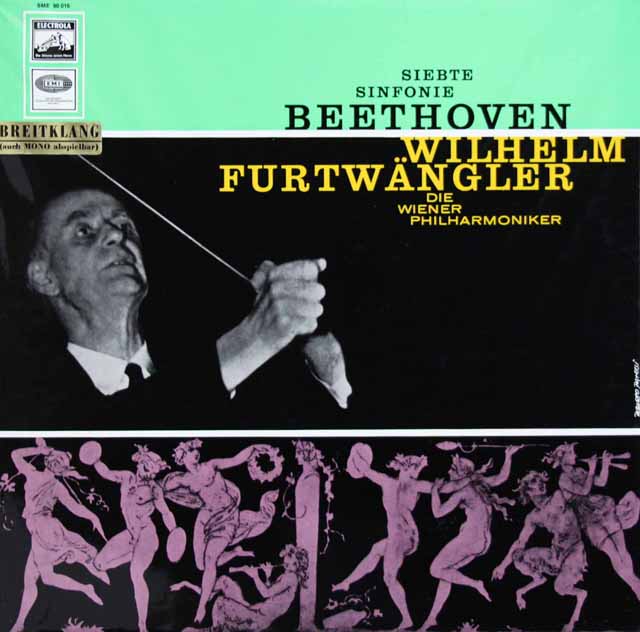 【疑似ステレオ】　フルトヴェングラーのベートーヴェン/交響曲第7番　独EMI　3421　LP レコード