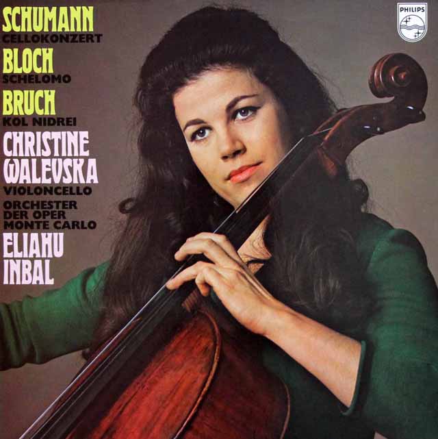 ワレフスカ、インバルのシューマン/チェロ協奏曲ほか　蘭PHILIPS　3421　LP レコード