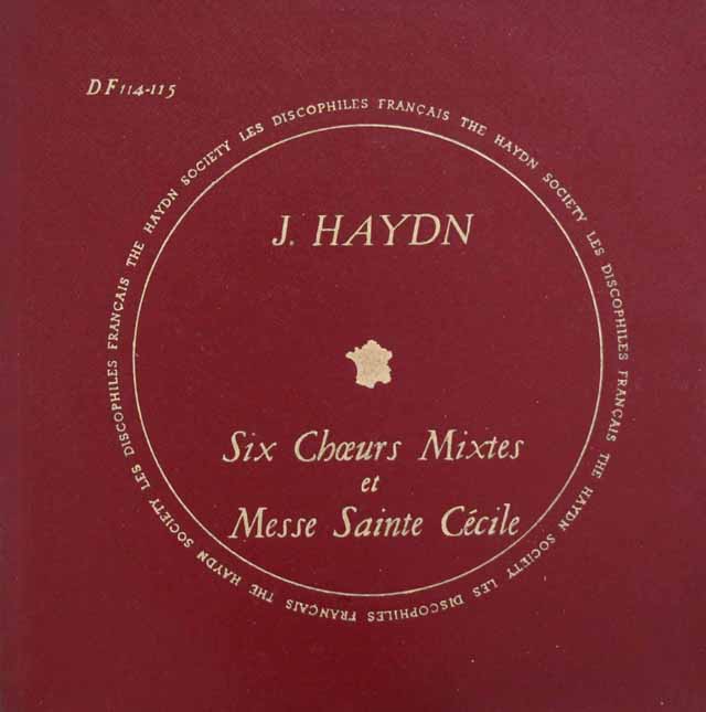 ギレスベルガーのハイドン/「聖チェチーリアのミサ」ほか　仏LES DISCOPHILES FRANCAIS　3421　LP レコード