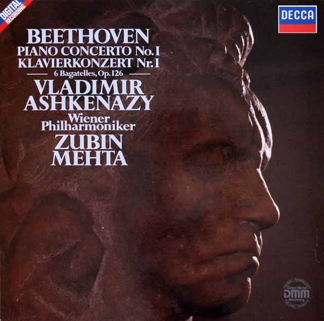 アシュケナージ&メータのベートーヴェン/ピアノ協奏曲第1番ほか　独DECCA　3421　LP レコード