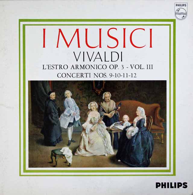 イ・ムジチのヴィヴァルディ/「調和の霊感」第3巻　第9～12番　蘭PHILIPS　3044　LP レコード