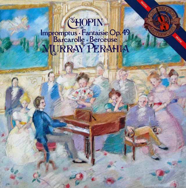 ペライアのショパン/即興曲集ほか　蘭CBS　3422　LP レコード