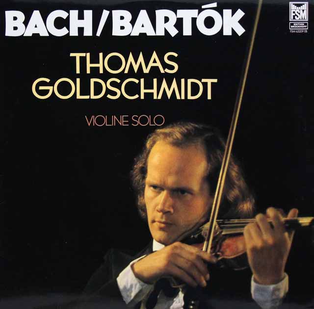 ゴルトシュミットのバッハ、バルトーク/ヴァイオリン作品集　独FSM　3421　LP レコード