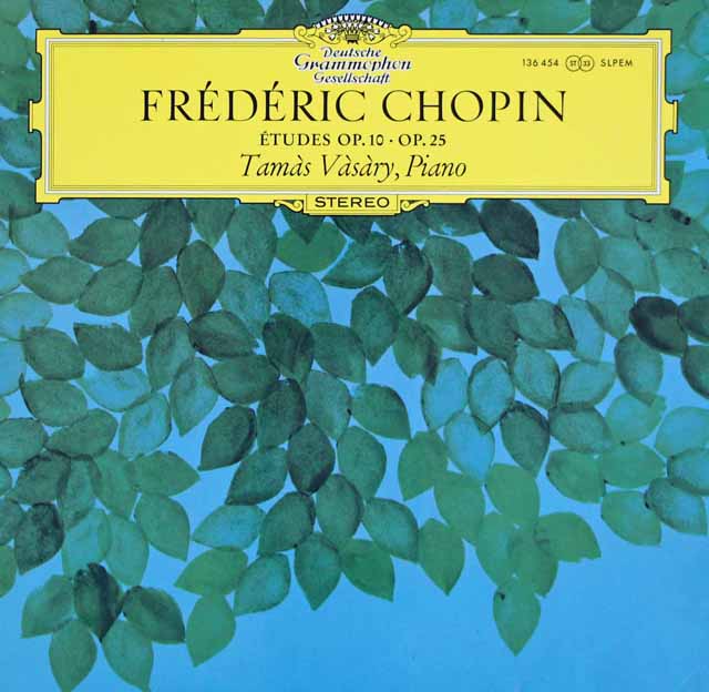 ヴァーシャリのショパン/練習曲集　独DGG　3045　LPレコード