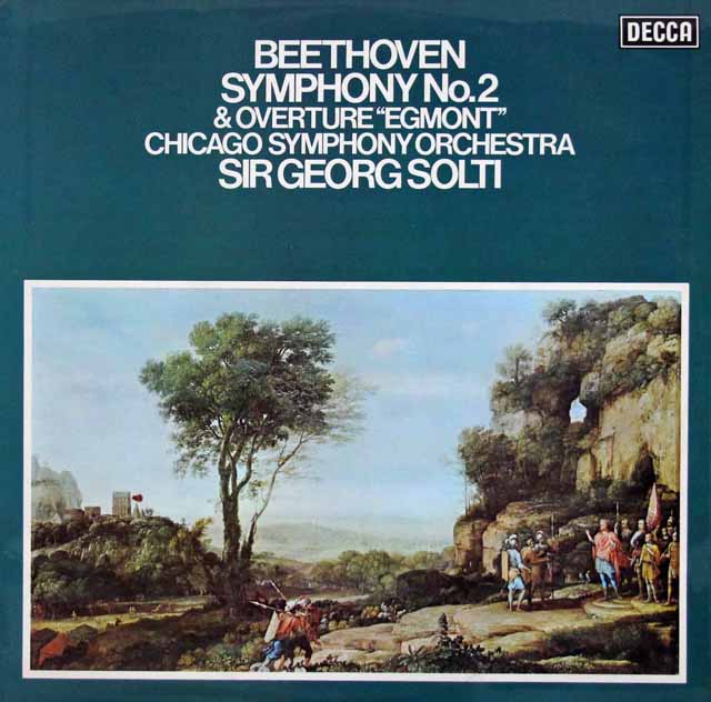 【オリジナル盤】ショルティのベートーヴェン/交響曲第2番ほか  　英DECCA　3045　LP レコード
