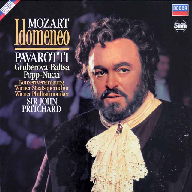 パヴァロッティ&プリッチャードのモーツァルト/「イドメネオ」全曲　独DECCA　3422　LP レコード
