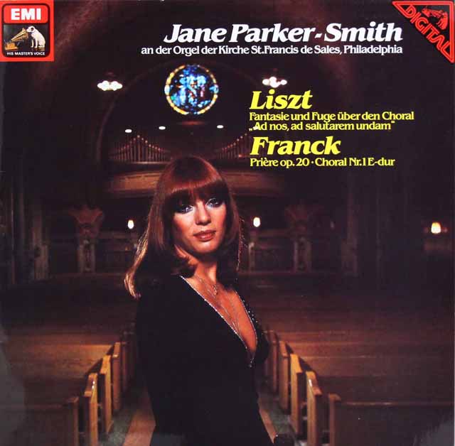 ジェーン・パーカー＝スミスのリスト、フランク/オルガン独奏曲集　独EMI　3423　LP レコード
