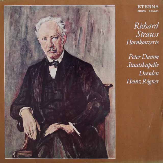 ダム＆レーグナーのR.シュトラウス/ホルン協奏曲第1番、第2番　独ETERNA　3045　LP レコード