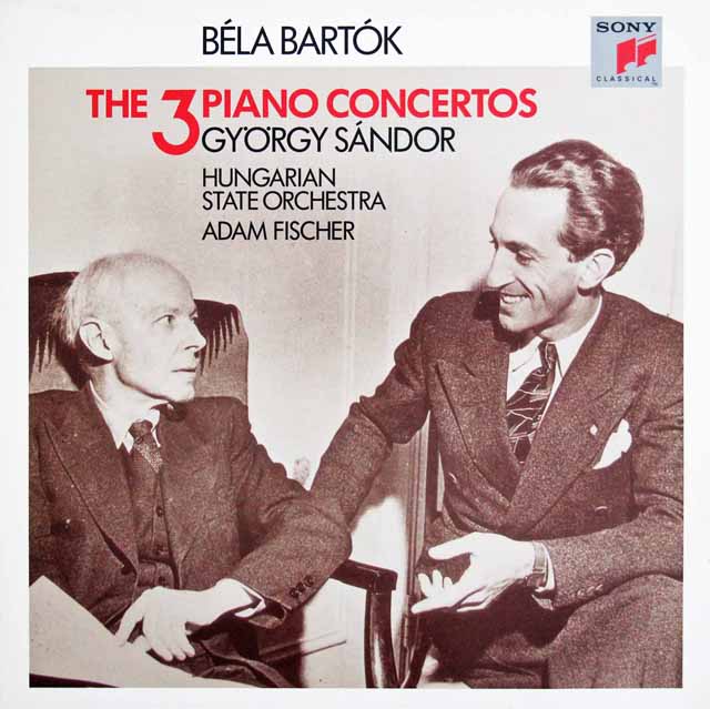 シャンドール& A. フィッシャーのバルトーク/ピアノ協奏曲全集　英CBS　3045　LP レコード