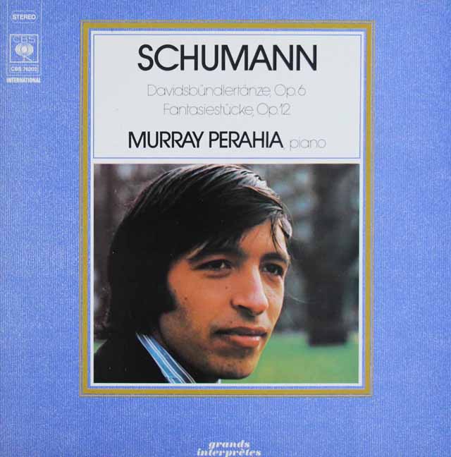 ペライアのシューマン/ダヴィット同盟舞曲集ほか  独CBS  3423　LP レコード