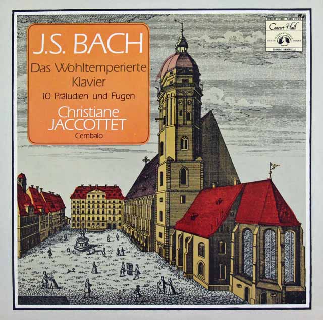 ジャコッテのJ. S.バッハ/平均律クラヴィーア曲集より10の前奏曲とフーガ　独CH　3423　LP レコード