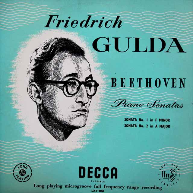 【オリジナル盤】　グルダのベートーヴェン/ピアノソナタ第1・2番　英DECCA　3046　LP レコード
