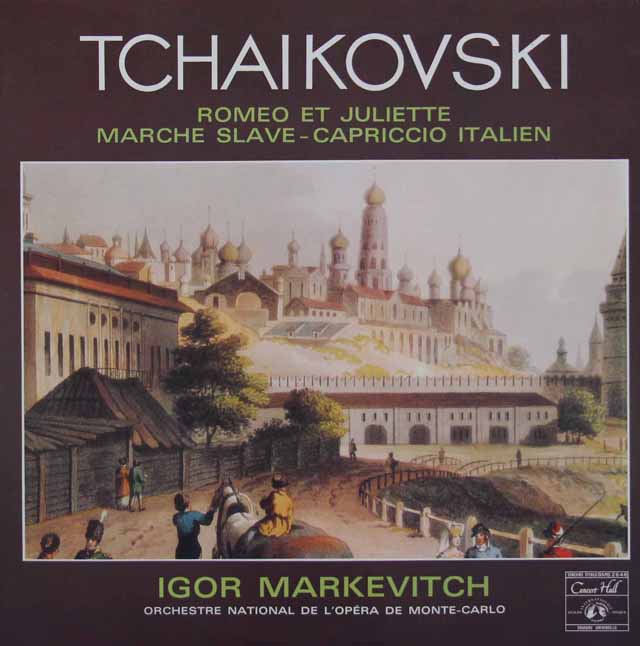 マルケヴィチのチャイコフスキー/ 幻想序曲「ロメオとジュリエット」ほか　独Concert Hall　3423　LP レコード
