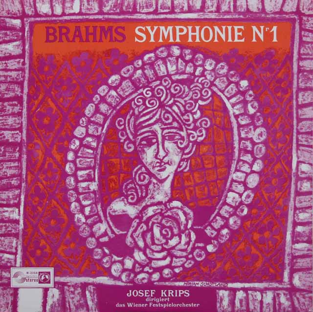クリップスのブラームス/交響曲第1番　独Concert Hall　3423　LP レコード