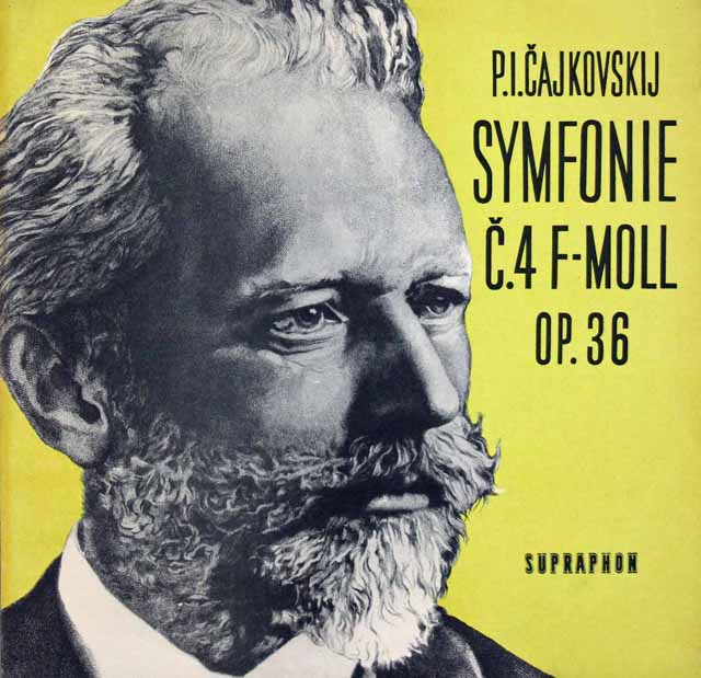 ニヤジ＆チェコフィルのチャイコフスキー/交響曲第4番 　チェコSUPRAPHON　3425　LP レコード