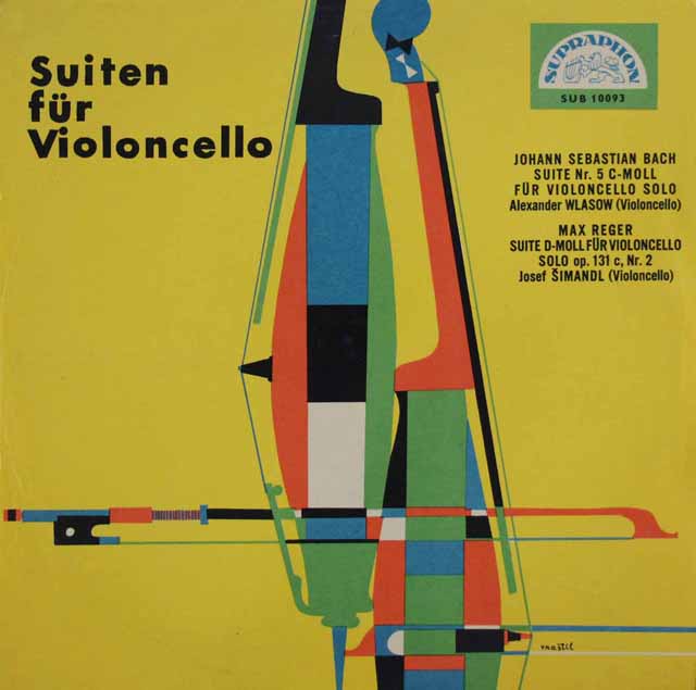 アレクサンドル・ウラソフのバッハ/無伴奏チェロ組曲第5番ほか 　チェコSUPRAPHON　3426　LP レコード