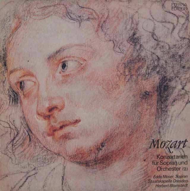 モーザー＆ブロムシュテットのモーツァルト/コンサート・アリア集（２）　独ETERNA　3048　LP レコード