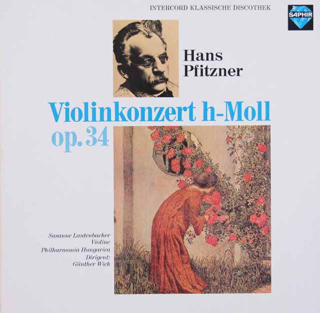 ラウテンバッハーのプフィッツナー/ヴァイオリン協奏曲　独SAPHIR　3426　LP レコード