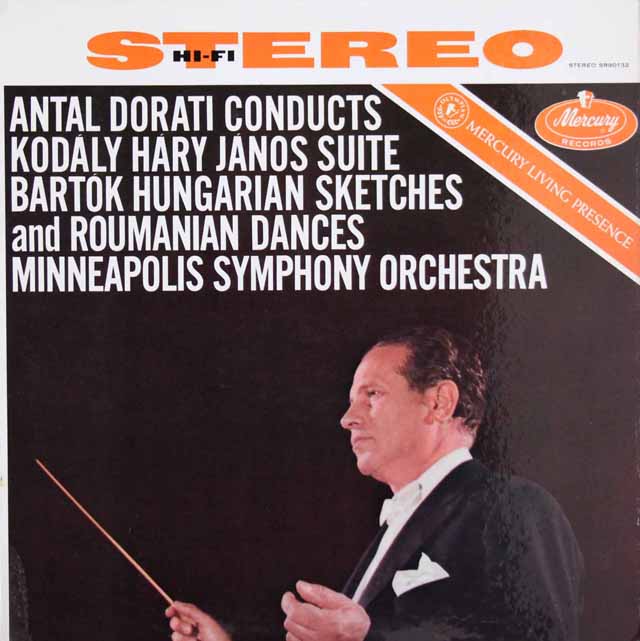 ドラティのコダーイ/組曲「ハーリ・ヤーノシュ」ほか　米MERCURY　3736　LP レコード