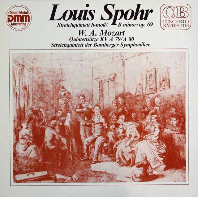バンベルク交響楽団弦楽五重奏団のシュポーア/弦楽五重奏曲第3番ほか　独CONCERTO BAYREUTH　3736　LP レコード
