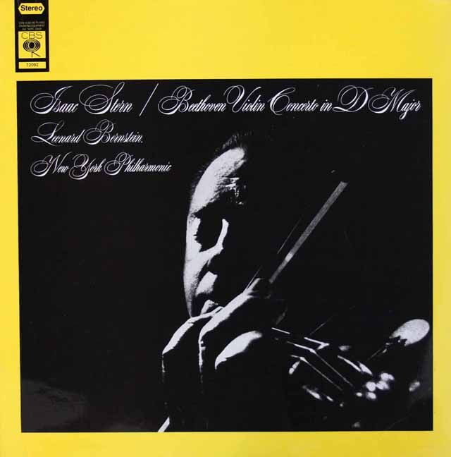 スターン&バーンスタインのベートーヴェン/ヴァイオリン協奏曲　英CBS　3101　LP レコード