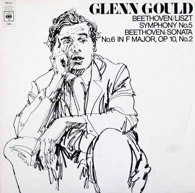 グールドのベートーヴェン（リスト編）/交響曲第5番「運命」ほか　英CBS　3101　LP レコード