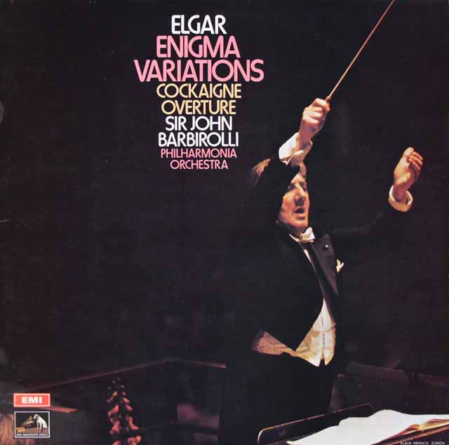 バルビローリのエルガー/エニグマ変奏曲ほか　英EMI　3497　LP レコード