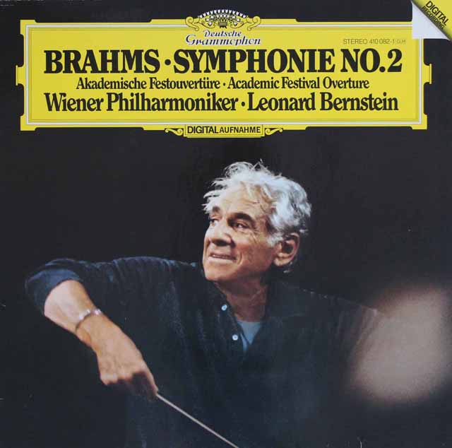バーンスタインのブラームス/交響曲第2番　独DGG　3736　LP レコード