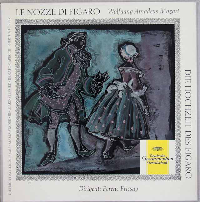 【ドイツ最初期盤】　フリッチャイのモーツァルト/「フィガロの結婚」全曲　独DGG　3101　LP レコード