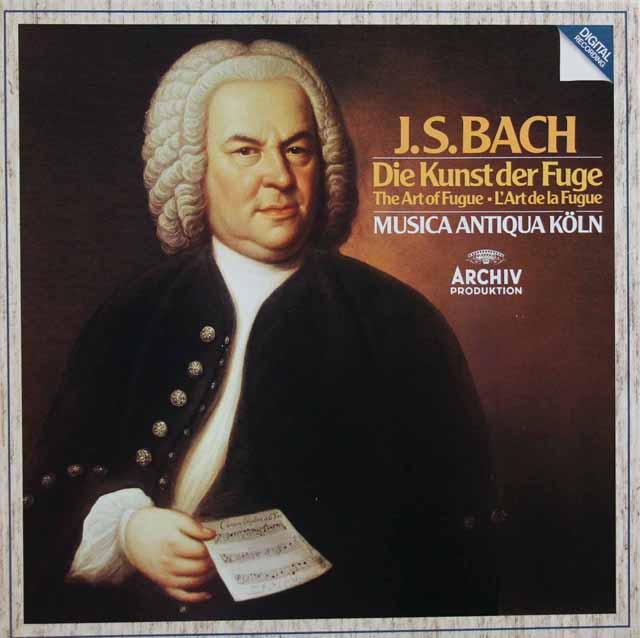 ムジカ・アンティクヮ・ケルンのバッハ/フーガの技法　独ARCHIV　3736　LP レコード