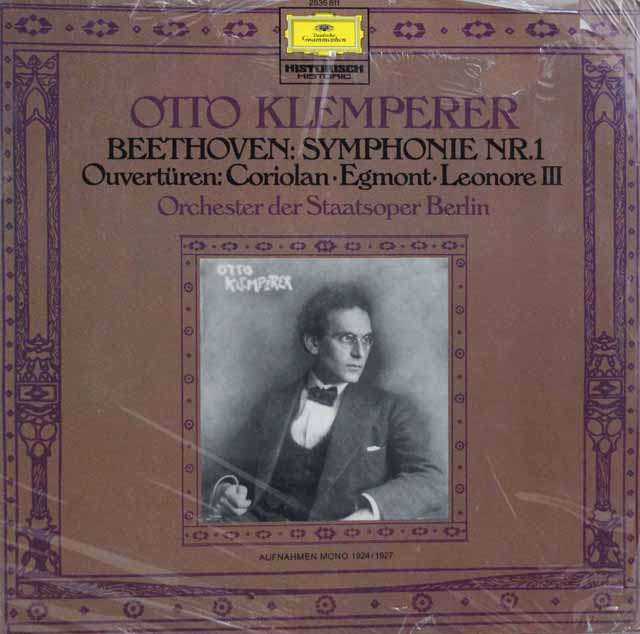 【未開封】　クレンペラーのベートーヴェン/交響曲第1番ほか　独DGG　3737　LP レコード
