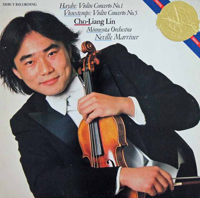 リン、マリナーのハイドン、ヴュータン/ヴァイオリン協奏曲集　蘭CBS　3737　LP レコード