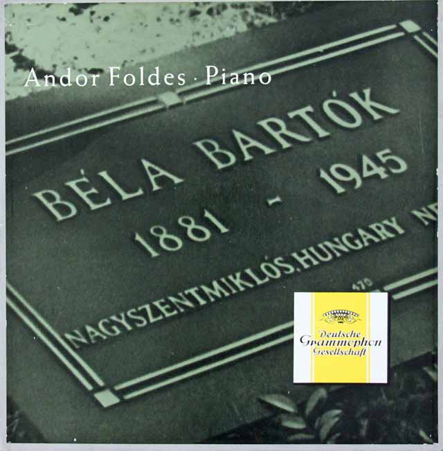 フォルデスのバルトーク/ピアノ作品集　独DGG　3103　LP レコード